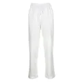 White high-waisted casual sweatpants with adjustable drawstring waist - S / Bottom (Elastic Waist Leisure Style) / White