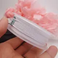 Weiße geflochtene Baumwollschnur für DIY-Schmuckherstellung, unelastisches Seil für Ketten - Ca. 1,2 mm / Weiß (01#)