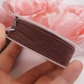 Cordino in cotone intrecciato marrone da 1,5 mm per creazione gioielli fai-da-te DIY - 1.2mm / Caffè Scuro (10#)