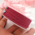 Cordino in cotone intrecciato magenta per gioielli fai-da-te, filo per perline 1,2-1,8 mm. - Circa 1,2 mm / Rosa Fucsia (13#)