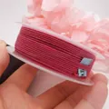 Dunkelrosa geflochtene Baumwollschnur Spule für DIY-Schmuck, Halsketten und Quasten - Ca. 1,2 mm / Rosérot (13#)