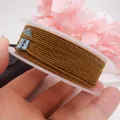 Braune unelastische Baumwollkordel für DIY-Schmuckherstellung - Ca. 1,2 mm / Braun (14#)