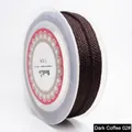 Hochwertiges tiefkaffeebraunes 1,5 mm geflochtenes Maisseil für DIY-Schmuckherstellung - Nr.02 / 2.0mm / Dunkelbraun