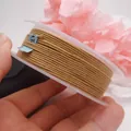 1,2mm 1,5mm 1,8mm braune unelastische Baumwollschnur für DIY-Schmuck-Bastelarbeiten - Ca. 1,2 mm / Hellbraun (17#)