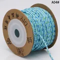 Detaillierte SKU-Ansicht von 4-strängiger hellblauer Baumwollschnur für DIY-Schmuck - A04# / Ca. 2,0 mm