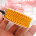 Cordino in cotone intrecciato giallo brillante 1,2-1,8 mm per creazione gioielli - 1.2mm / Giallo Brillante (18#)