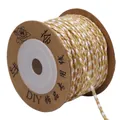 A06 yellow and white four-strand cotton twine roll for DIY jewelry making and crafts - A06# / Approx. 2.0mm