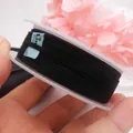 Schwarze, unelastische geflochtene Baumwollschnur für DIY-Schmuck auf einer Spule - Ca. 1,2 mm / Schwarz (19#)