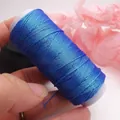 0.5mm schimmernde blaue flache Wachsschnur für DIY-Schmuckflechten und Bastelprojekte - Blaue Flamme 75860