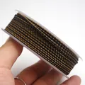 Macro detail of 1.5mm black and gold dragon pattern braided cord for DIY jewelry projects - Standard 1.5mm approx 1.6mm / Black and Gold Mixed(1)