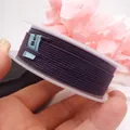 Lila geflochtene Baumwollschnur auf Spule für DIY-Schmuck und Bastelarbeiten - Ca. 1,2 mm / Dunkelviolett (20#)