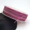 Macro view of 1.5mm purple and pink braided dragon pattern cord wound on a spool. - Purple and Pink Spiral Dragon Cord (05#) / 1.5mm (10 Meters/Roll)