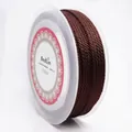 Langlebige 1,5 mm geflochtene Nylonschnur für DIY-Schmuck in Mittelkaffeebraun - Mittelkaffee