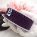 Cordino in cotone intrecciato viola intenso per creazione gioielli e collane fai da te - 1.2mm / Porpora profondo (23#)