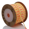 Non-elastic multicolored 4-strand braided cotton cord for DIY crafts and tassel making - A11# / Approx. 2.0mm