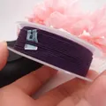 Langlebige dunkelviolette geflochtene Baumwollschnur für DIY-Schmuck und Quasten. - Ca. 1,2 mm / Dunkelviolett (22#)
