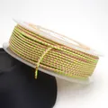 Detailed close-up of 1.5mm braided dragon pattern jewelry cord in pink and green on spool - Green-Pink Dragon Cord (09#) / 1.5mm Diameter 10m/Roll