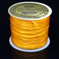 Hilo de cristal elástico plano amarillo de alta calidad para joyas y pulseras DIY - 0.6mm / Dorado