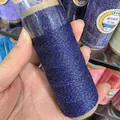 High-quality dark blue starry sky waxed thread with golden flecks for DIY jewelry weaving - 6-Strand Gold Silk Waxed Cord / 0.5mm / Approx 120m / Starry Deep Blue (XK12)