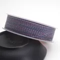 Detailed view of 1.5mm purple and grey braided cord with dragon pattern on spool - Standard 1.5mm approx 1.6mm / Purple and Gray-Blue Mix