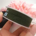 Rocchetto di cordino in cotone intrecciato verde scuro per la creazione di gioielli DIY - 1.2mm / Verde Muschio (25#)