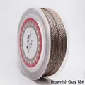 Hochwertige 1,5 mm braungraue geflochtene Maisschnur für exzellente DIY-Schmuckherstellung - Braungrau