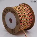 Spool of pink, yellow, and brown four-strand braided non-elastic DIY cotton cord A16 - A16# / Approx. 2.0mm