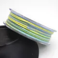 Nahaufnahme von 1,2 mm Baumwollfaden mit Goldakzenten und Farbverlauf auf Spule. - 1.2mm / 1# Multicolor