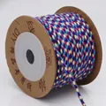 Durable 4-strand braided multicolor cotton thread for DIY jewelry crafts, color A19# - A19# / Approx. 2.0mm