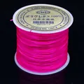 Carrete de hilo de cristal elástico rosa vibrante para creación de joyas DIY - 0.6mm / Rosa rojo