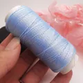 Hochwertiger 0,5 mm hellblauer Flachwachsfaden, ideal zum Weben von DIY-Schmuckstücken. - Himmelblau