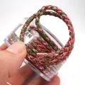 Makroansicht der komplizierten Textur der 3mm Drachenschuppen-Muster geflochtenen Schnur - Ca. 2,0 mm / 07#