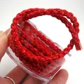 Detailansicht des 5 mm roten und goldenen geflochtenen Drachenmusters für Schmuck. - 13