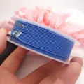Cordoncino di cotone intrecciato blu di qualità superiore su rocchetto per gioielli fai da te - 1.2mm / Blue (31)