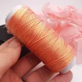Premium 0.5 mm rosa und orange gewachstes Flachgarn für DIY handgemachten Schmuck Handwerk - Orangenfeuer