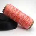 Fil de cire tressé de 0,5 mm rose et orange teinté ciel étoilé pour bijoux DIY - Dégradé Rose Orange (C143)