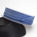 1.5mm blue and white dragon pattern braided cord on spool for DIY jewelry making crafts - Blue Tone Dragon Braided Cord (90#) / 10 Meters Per Roll