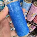 0.4mm blue metallic waxed thread spool for DIY hand-woven jewelry and bracelet making - 6-Strand Gold Silk Waxed Cord / 0.5mm / Approx 120m / Royal Blue (XK19)