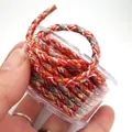 Nahaufnahme einer 3mm bunten Sternenhimmel Flechtschnur für die Schmuckherstellung - Ca. 2,0 mm / 10#