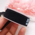 Hochwertige schwarze geflochtene Baumwollschnur für DIY-Schmuck und Bastelarbeiten - Ca. 1,2 mm / Blau-Schwarz (32#)