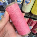 Premium 0.4mm pink waxed thread with gold metallic flecks for DIY jewelry braiding. - Approx. 0.5mm / Pink with Gold (XK22)