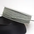 High-density 1.5mm green and silver braided dragon pattern cord for DIY jewelry making projects - Green and Silver Dragon Cord (88#) / 10 Meters Per Roll