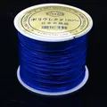 Hilo elástico plano azul de alta calidad para abalorios de joyería DIY y manualidades - 0.6mm / Azul Real