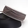 Professional 1.5mm brown and silver braided dragon pattern jewelry cord on white spool - Brown and Silver Dragon Cord (30#) / 10 Meters Per Roll