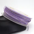 1.5mm purple and white dragon pattern braided cord for DIY necklace bracelet making - Dragon Pattern Braided Cord (23#) / 1.5MM (ai-10m/Roll) / Purple White