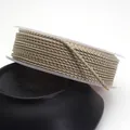 High-quality 1.5mm khaki metallic dragon pattern braided cord for DIY jewelry bracelets - Standard 1.5mm approx 1.6mm / Off White