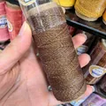 0.4mm brown waxed thread with gold wire for DIY jewelry braiding - Approx. 0.5mm / Brown with Gold (XK26)