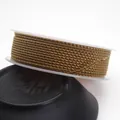 Premium 1.5mm gold dragon pattern braided cord for DIY jewelry and bracelet making - Standard 1.5mm approx 1.6mm / Tan