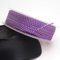 Premium 1.5mm purple and cream dragon pattern braided cord for jewelry making on a spool - Dragon Pattern Braided Cord (24#) / 1.5MM (ai-10m/Roll) / Purple and Cream