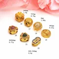 Detail of gold-plated charms with size and weight for DIY jewelry making - 16 / Antique Gold